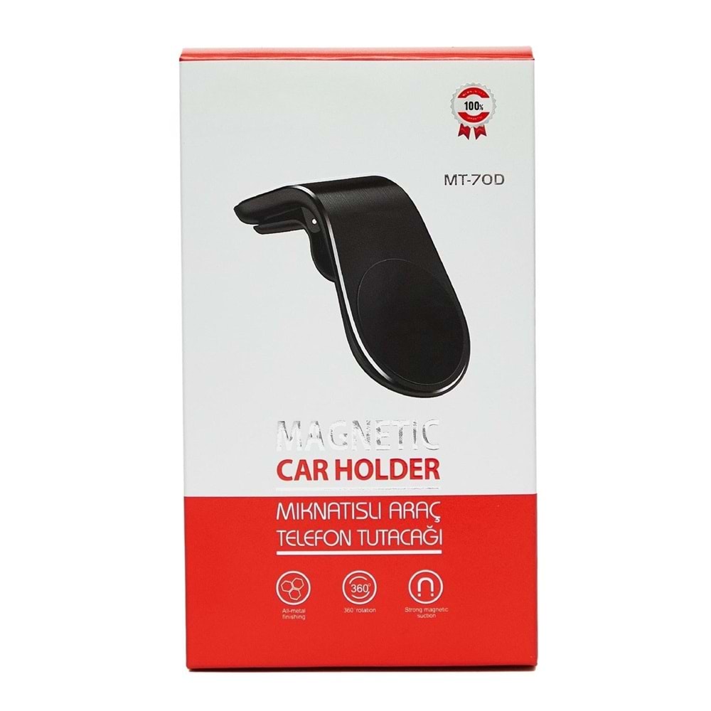 PDAteknoloji Mıknatıslı Araç Telefon Tutacağı Siyah MT-70D