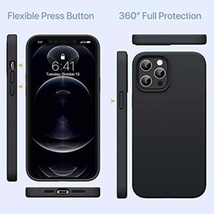 PDAteknoloji iPhone 12 Pro Max ile Uyumlu Silikon Kılıf (6.7