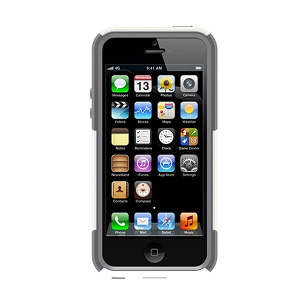 Otterbox iPhone SE/5S/5 Commuter Kılıf - Beyaz-Gri
