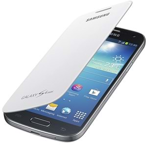 Samsung i9190 Galaxy S4 Mini Orjinal Flip Cover Kılıf - Beyaz (Outlet)