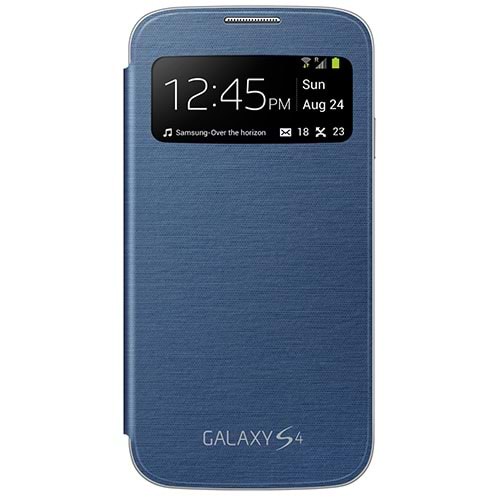 Samsung Galaxy S4 Orjinal S View Cover Kılıf - Koyu Mavi EF-CI950BLEGWW (Outlet)