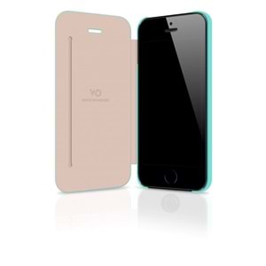 OUTLET White Diamonds iPhone SE/5S/5 ile Uyumlu Swarovski Crystal Booklet Desenli Kılıf - Yeşil OUTLET