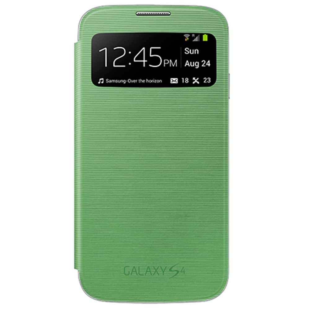 OUTLET Samsung Galaxy S4 Orjinal S View Cover Kılıf - Yeşil EF-CI950BGEGWW (OUTLET)