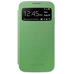 OUTLET Samsung Galaxy S4 Orjinal S View Cover Kılıf - Yeşil EF-CI950BGEGWW (OUTLET)