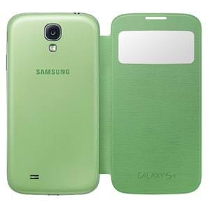 OUTLET Samsung Galaxy S4 Orjinal S View Cover Kılıf - Yeşil EF-CI950BGEGWW (OUTLET)