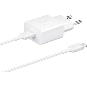OUTLET Samsung EP-T1510 PD 15W Şarj & 3A 1m Type-C to Type-C Kablo Beyaz EP-T1510XWEGWW (Samsung Türkiye Garantili) OUTLET