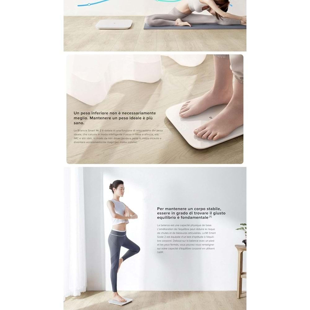 OUTLET Xiaomi Mi Smart Scale 2 Akıllı Tartı Beyaz