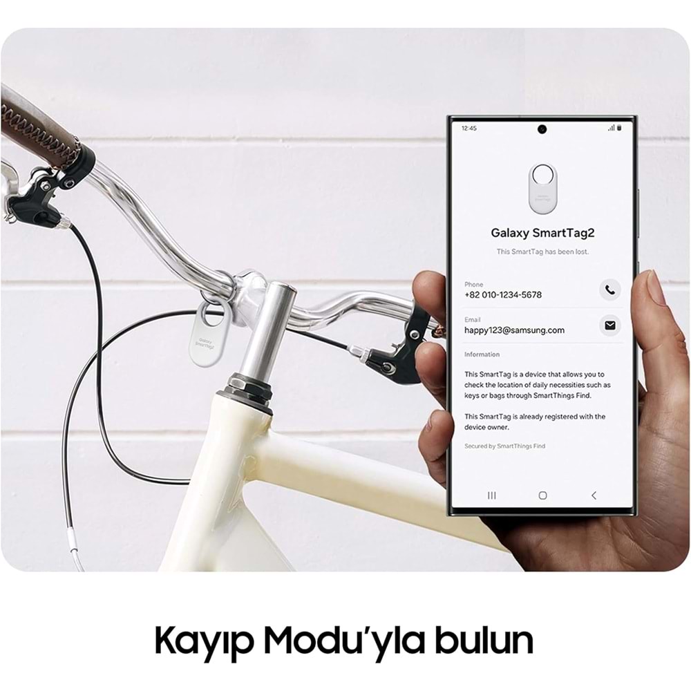 OUTLET Samsung EL-T5600 Galaxy SmartTag 2 Kablosuz Akıllı Tag - Siyah (EL-T5600BBEGTR) (BU ÜRÜN OUTLETTİR)