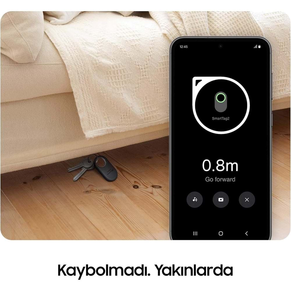 OUTLET Samsung EL-T5600 Galaxy SmartTag 2 Kablosuz Akıllı Tag - Siyah (EL-T5600BBEGTR) (BU ÜRÜN OUTLETTİR)