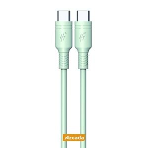 PDAteknoloji Azeada 60W Type-C to Type-C Şarj ve Data Kablosu 1m Yeşil PD-B82AY