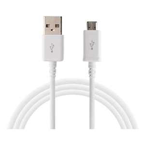 PDAteknoloji Micro USB Data ve Şarj Kablosu 2 Adet 1,5 M Beyaz
