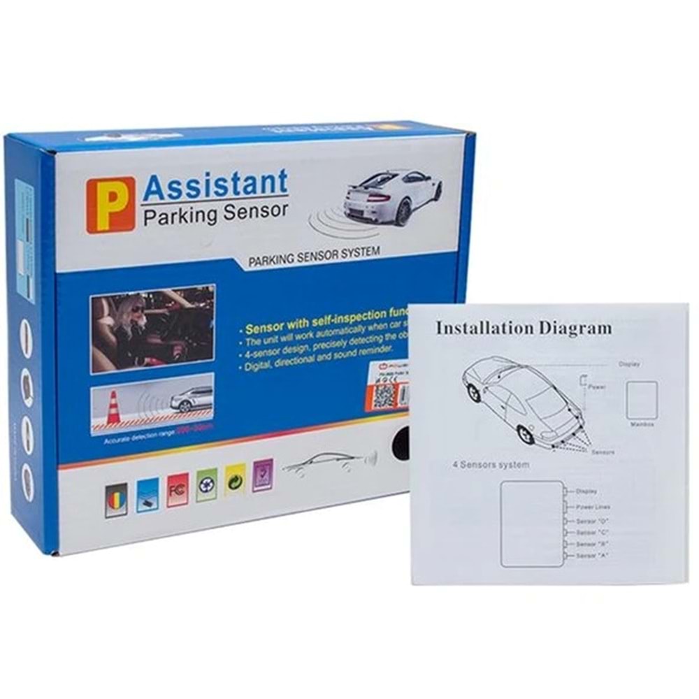 Powermaster Ekranlı Park Sensörü Siyah (BU ÜRÜN OUTLETTİR)