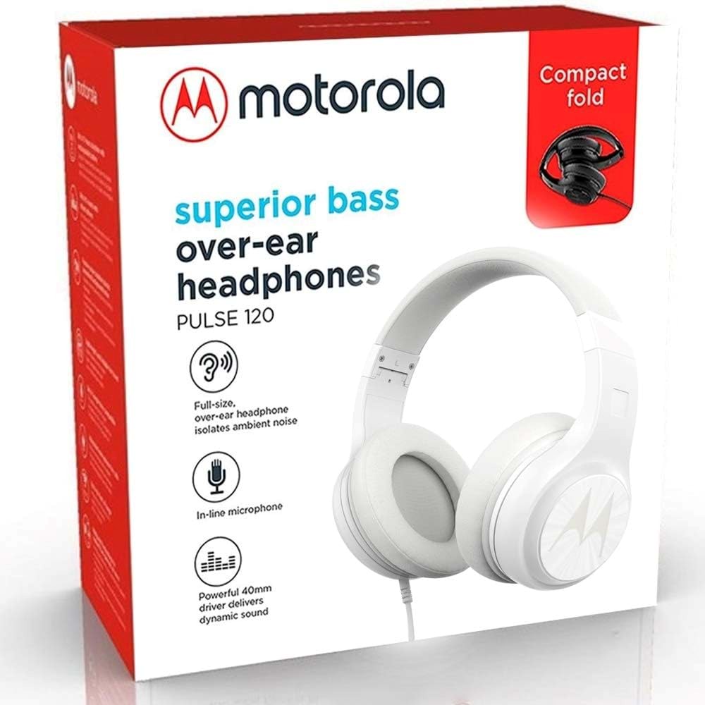 MOTOROLA PULSE 120 BASS KABLOLU KULAKÜSTÜ KULAKLIK - BEYAZ