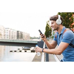 MOTOROLA PULSE 120 BASS KABLOLU KULAKÜSTÜ KULAKLIK - BEYAZ