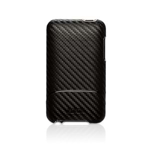 Griffin iPod Touch 4 Karbon Desenli Stantlı Kılıf Graphite RE01943