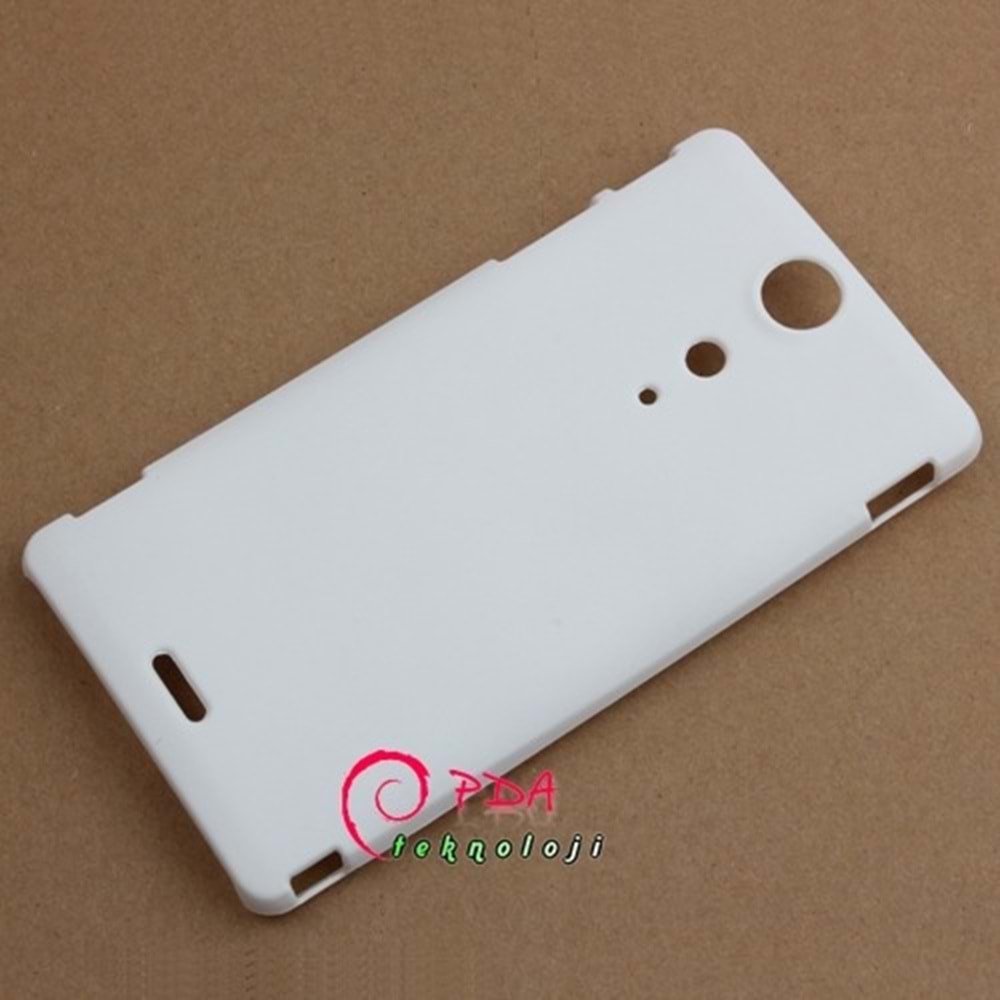 Sony Xperia TX LT29i Sert Kauçuk Kılıf - Beyaz