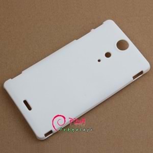 Sony Xperia TX LT29i Sert Kauçuk Kılıf - Beyaz