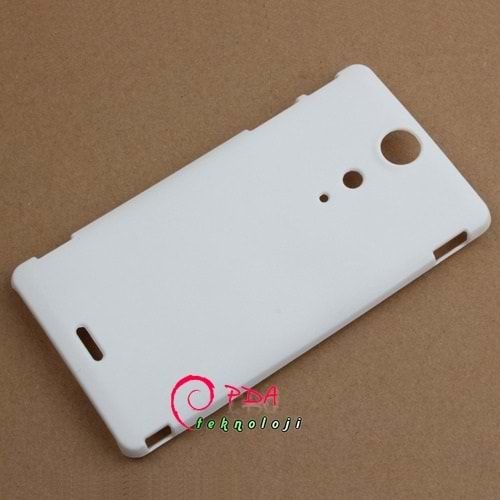 Sony Xperia TX LT29i Sert Kauçuk Kılıf - Beyaz