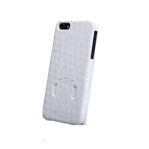 OUTLET Apple iPhone SE/5S/5 ile Uyumlu Nillkin Standlı Sert Kauçuk Kılıf - Beyaz OUTLET