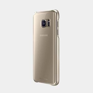 Samsung Galaxy S7 Clear Back Cover Orjinal Kılıf - Altın EF-QG930CFEGWW