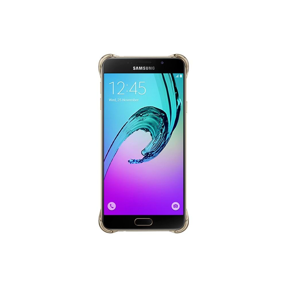 Samsung A710F Galaxy A7 (2016) Clear Back Cover Orjinal Kılıf - Altın EF-QA710CFEGWW