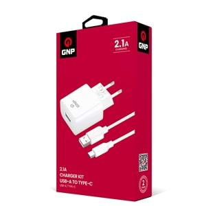GNP 2.1mah Type-C Kablo ve Şarj Cihazı (GENPA Garantili)