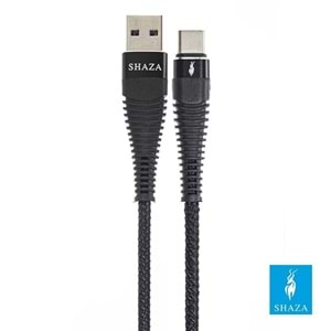 Shaza USB TYPE-C PD 5A 100 W Örgülü Hızlı Şarj ve Data Kablosu 1 Metre