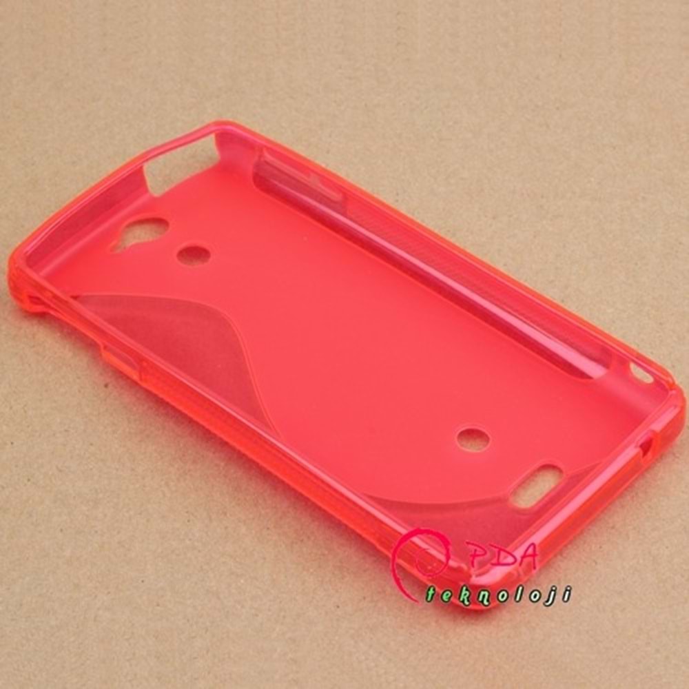 Sony Xperia V LT25i S Desenli Silikon Kılıf - Pembe