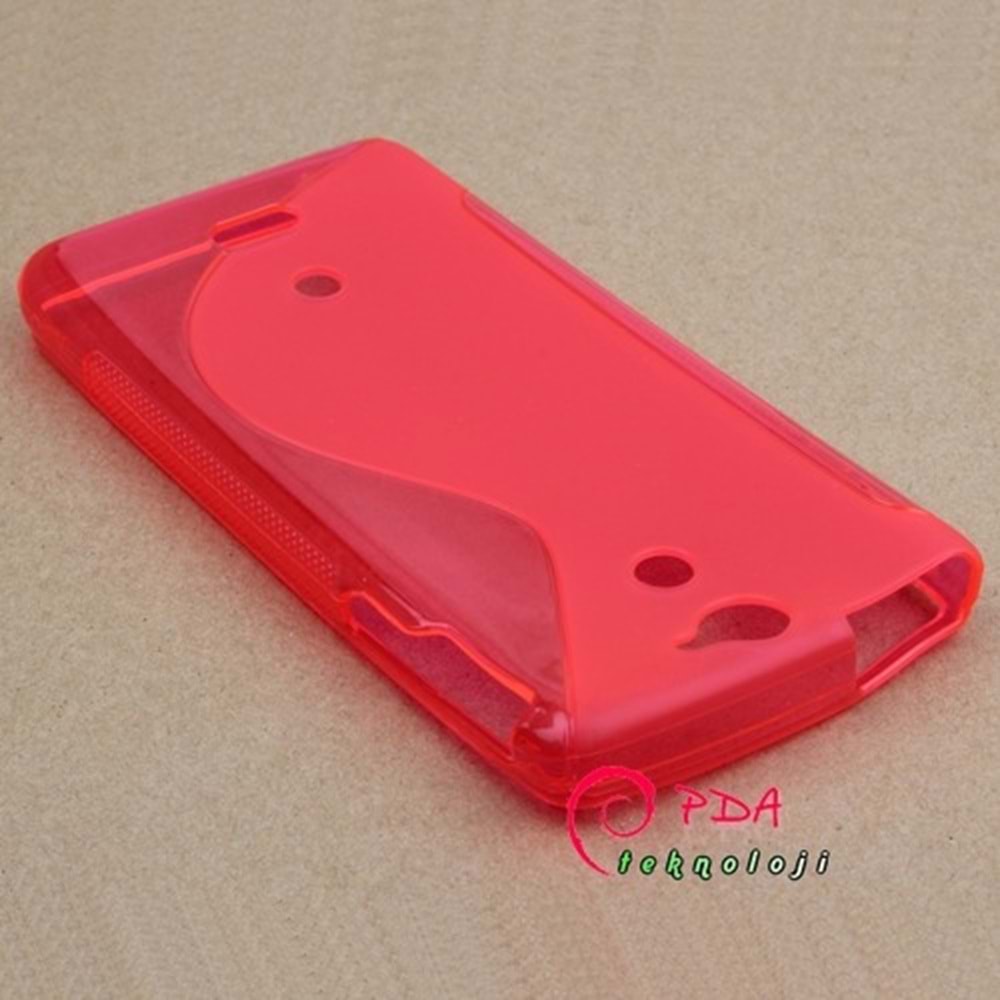 Sony Xperia V LT25i S Desenli Silikon Kılıf - Pembe