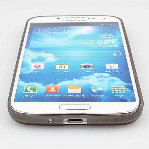Samsung i9500 Galaxy S4 Süper Slim Kılıf 0.3 mm - Gri