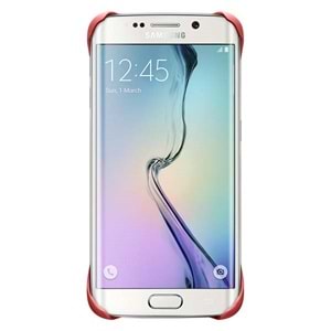 Samsung Galaxy S6 Edge Protective Cover Orjinal - Kırmızı EF-YG925BPE(Outlet)