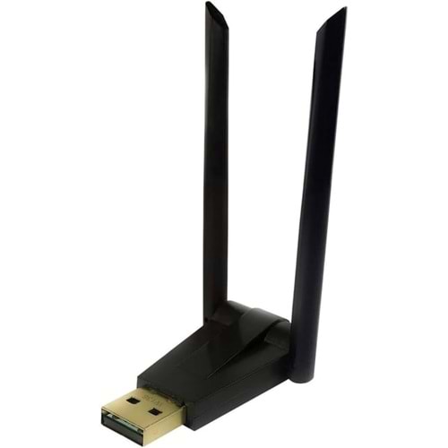 Trio W-136 , 2.4GHz Wifi Adaptör 600 Mbps Çift Antenli (Realtek High Speed Chips)