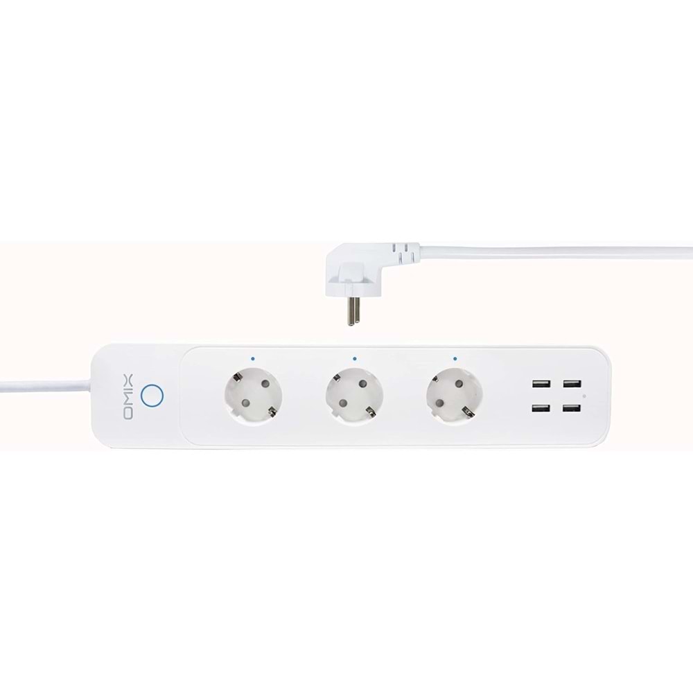 Omix Mixsocket Pro 3AC 4USB Akıllı Priz 1.5m X2401