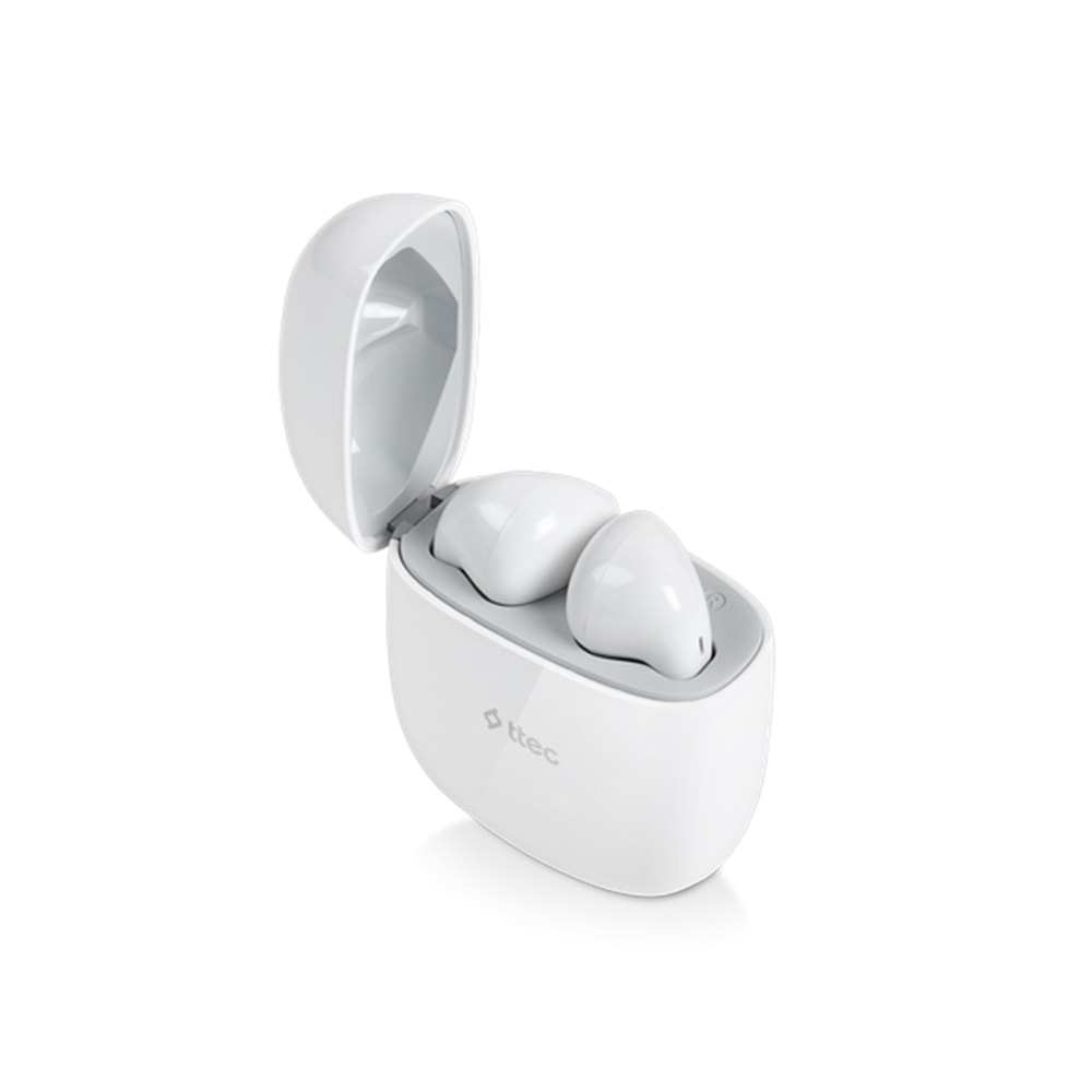 Ttec AirBeat Go Gerçek Kablosuz TWS Bluetooth Kulaklık Beyaz - 2KM141B