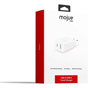 Mojue by Ttec MS13 Duo PD 32W Seyahat Hızlı Şarj Aleti USB-C+USB